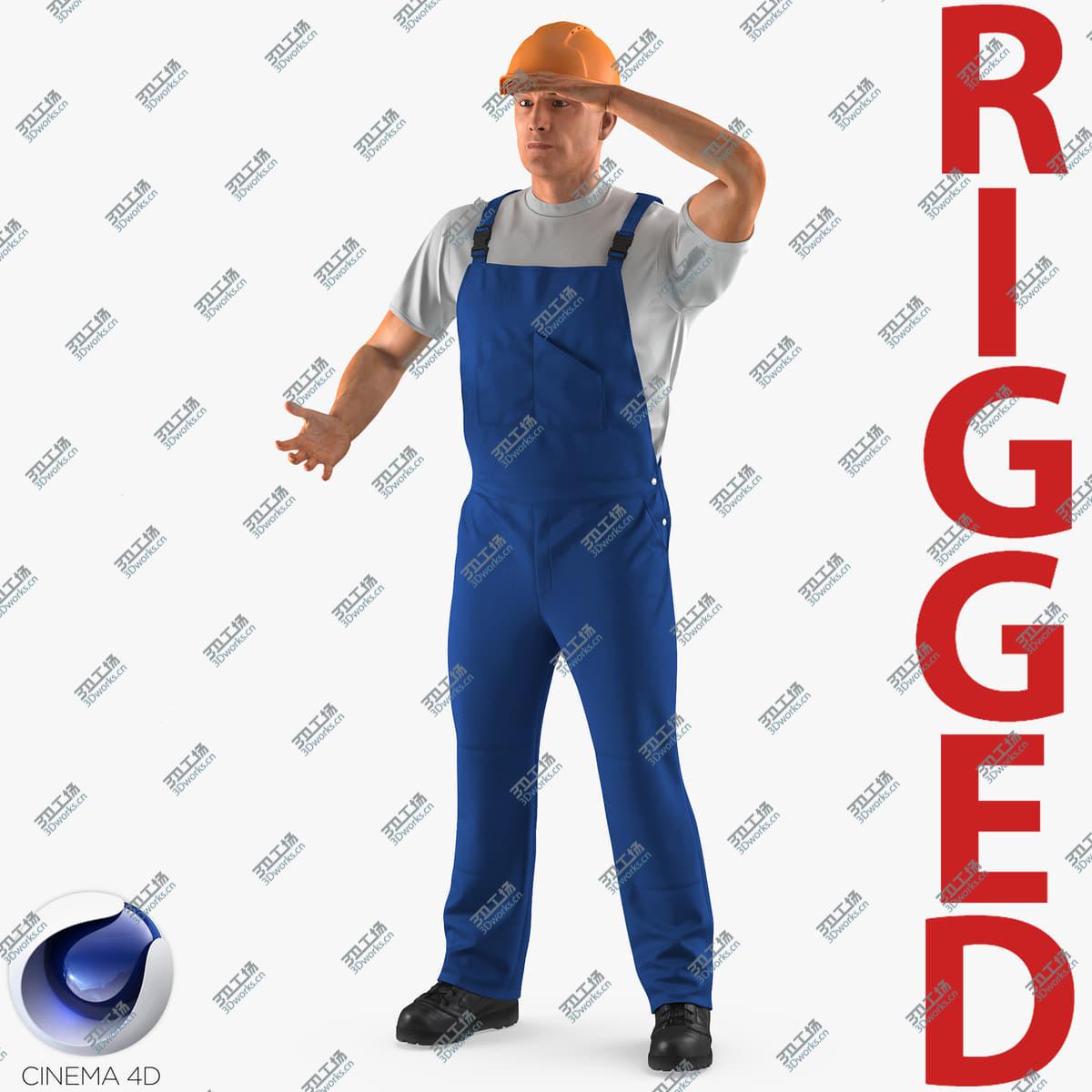 images/goods_img/202105072/Construction Worker Rigged for Cinema 4D 3D model/1.jpg